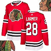 Blackhawks #28 Larmer Red With Special Glittery Logo Adidas Jersey,baseball caps,new era cap wholesale,wholesale hats